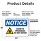 Signmission Exam In Progress Do Not Enter OSHA Notice Sign, Plastic, 24in W x 18in L, 2PK OS-2PACK-NS-P-1824-L-12201 - alternate 7